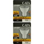 Avarson (2 adet) Cata 8W (50W) 6500K (Beyaz Işık) GU10 DUYLU LED Spot Ampul