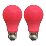 Avarson (2 Adet) Osaka 10W Pembe Işık E27 Duylu (Kalın Duy) LED Ampul