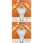 Avarson (2 Adet) Osaka 7W (50W) Beyaz Işık (6500K) GU10 Duylu LED Spot Ampul