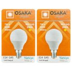 Avarson (2 adet) Osaka 7W (50W) Sarı IŞIK E14 DUYLU (Ince Duy) LED Mini Ampul