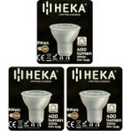 Avarson (3 Adet) Heka 6W (50W) 3000K (Sarı Işık) GU10 Duylu Dim Edilebilir LED Spot Ampul