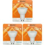 Avarson (3 Adet) Osaka 9W (70W) Beyaz Işık (6500K) GU10 Duylu LED Çanak Ampul