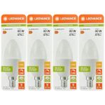 Avarson (4 Adet) Ledvance 4,9W Sarı Işık (2700K) E14 Duylu (Ince Duy) Dim Edilebilir LED Ampul