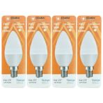 Avarson (4 adet) Osaka 7W (50W) Beyaz Işık (6500K) E14 Duylu (Ince Duy) LED Mum Ampul