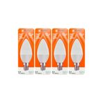 Avarson (4 adet) Osaka 7W (50W) Sarı Işık (3000K) E14 Duylu (Ince Duy) LED Mum Ampul