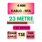 Avarson 4 MM NYA Kablo, 23 Metre, Kahverengi