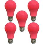 Avarson (5 Adet) Osaka 10W Pembe Işık E27 Duylu (Kalın Duy) LED Ampul