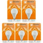 Avarson (5 Adet) Osaka 7W (50W) Sarı Işık E14 Duylu (İnce Duy) Led Mini Ampul