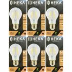 Avarson (6 Adet) Heka 6W (51W) 6500K (Beyaz Işık) E27 Duylu (Kalın Duy) LED Şeffaf Ampul