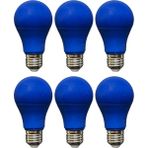 Avarson (6 Adet) Osaka 10W Mavi Işık E27 Duylu (Kalın Duy) LED Ampul