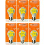 Avarson (6 Adet) Osaka 12VOLT 10W (75W) Beyaz Işık (6500K) E27 Duylu (Kalın Duy) LED Ampul