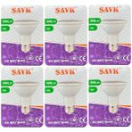 Avarson (6 Adet) Şavk 7W 6500K (Beyaz Işık) PAR20 E27 Duylu (Kalın Duy) LED Spot Ampul
