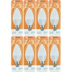 Avarson (8 adet) Osaka 7W (50W) Beyaz Işık (6500K) E14 Duylu (Ince Duy) LED Mum Ampul