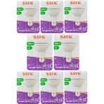 Avarson (8 Adet) Şavk 7W 6500K (Beyaz Işık) PAR20 E27 Duylu (Kalın Duy) LED Spot Ampul