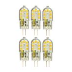 Avarson LED Kapsül Ampul, 12V 3W, Sarı Işık 3000K, G4 Duylu, 6 Adet Set