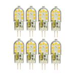 Avarson Osaka 12V 3W Sarı Işık 3000K G4 Duylu LED Kapsül Ampul, 8 Adet