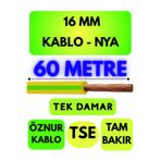 Avarson Öznur 16 MM NYA Kablo, 60 Metre, Sarı-Yeşil