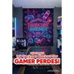 Avart Digital Hard Gamer Işık Geçirmez Blackout Gamer Perdesi - Dijital Baskılı Blackout Stor Perde - Karartma