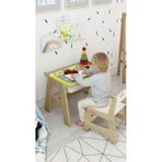 AVC Trade Fida Montessori Ahşap Aktivite Masa ve Sandalye Takımı - Çocuk Çalışma Alanı
