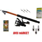 Avcı Market 5 Kıyı Balıkçılığı Için Kamış Makine Full Olta Seti