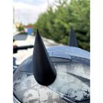 Avcı Motor Motosiklet Siyah Şeytan Boynuzu Kask Dış Aksesuar