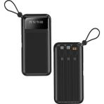 Avcı Teknoloji Market 10000 Mah Powerbank Hızlı Şarj LED Göstergeli Taşınabilir Askılı Şarj Cihazı USB Type-C - Siyah