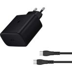 Avcı Teknoloji Market 45W Usb-C Type-C Hızlı Şarj Seti Pd Destekli Süper Hızlı Şarj Adaptörü - Siyah