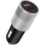 Avcı Teknoloji Market Araç Içi Metal Çakmaklık Şarj Cihazı 3.0 USB Type-C Hızlı Şarj - Siyah