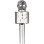 Avcı Teknoloji Market Eğlence Odaklı Kablosuz Bluetooth Karaoke Mikrofonu Şarjlı Hoparlörlü Ses Değiştirici - Gümüş