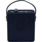 Avcı Teknoloji Market Vintage Görünümlü Deri Saplı Bluetooth Speaker Taşınabilir Şarjlı Kablosuz Ses Kutusu - Mavi