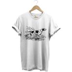 Avcılık Av Desenli Orman Temalı Pointer Av Köpeği Tasarımlı %100 Pamuk Regular Fit T-Shirt - Beyaz - 3XL