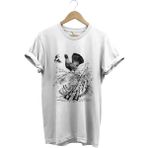 Avcılık Hunter Keklik Kuşu ve Orman Tavuğu Baskılı Vahşi Yaşam Doğa Regular Fit %100 Pamuk T-Shirt - Beyaz