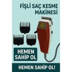AVDA Profesyonel Saç Sakal Traş Makinesi – Kablolu, Güçlü Motor, Tarak Başlıklı