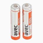 Avec 600 Mah 2'li Şarjlı İnce Kalem Pil