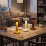 Avec Av-332 Masa Lambası Dokunmatik Dimmerli 24 Led Sarı Beyaz Gün Işığı Usb Şarjlı Modern Taşınabilir Dekoratif Lamba
