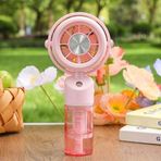 Avec AV-F834 Mini Fan, Su Spreyli, USB Şarjlı, Hava Nemlendirici, Pembe, Taşınabilir Vantilatör