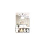 Avec Elitled Kristal LED Avizeli Tavan Vantilatörü - 30W E27 Duy Pervaneli Lamba - Beyaz