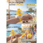 Avec Şarjli Bilek Fanı Soğutucu Vantilatör Usb 3 Kademeli Taşınabilir Vantilatör Fan Mini Fan Sarı