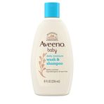 Aveeno Baby Günlük Nem Yumuşak Vücut Yıkama ve Şampuan Yulaf Özlü, 2'si 1 Arada Bebek Banyosu Yıkama ve Saç Şampuanı, Yırtılmaz ve Paraben İçermez, Saç ve Hassas Ciltler için, Hafif Kokulu, 8 ml