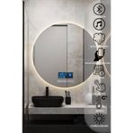 Avend HD Akıllı Ayna Bluetoothlu Buhar Tutmaz 3 Renk Ledli HD Ofis Duvar Lavabo Banyo Aynası 70 Cm