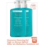 Avene Cleanance Cleansing Gel Yağlı Ve Akneye Eğilimli Ciltler İçin Matlaştırıcı Temizleme Jeli 400 Ml X2