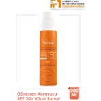 Avene Sprey Güneş Kremi SPF 50+ Vücut için Yüksek Koruma Sağlayan Nemlendirici Güneş Kremi 200 ml