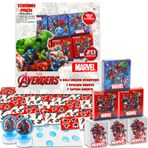 Avengers Party Favors for 20 Misafir Paketi ~ 20 Parça Avengers Favor Kutuları Çıkartmalar, Dövmeler ve Stampers ile Çocuklar Doğum Günü Partisi | Süper Kahraman Partisi Malzemeleri ve Süslemeleri