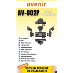 Avenir AV-802P Araç Kamerası 3 Kameralı Dash Kamera 1080 Hd/döngü Kaydı/renkli Gece Görüş