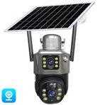 Avenir AV-M12 4G Sim 2 Kameralı 2+2MP Wi-Fi PTZ Solar Smart Güvenlik Kamerası