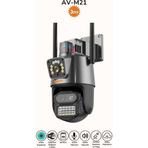 AVENİR AV--M21 3 LENSLİ 10X ZOOMLU 3+3+3 MP PTZ KABLOSUZ KAMERA,SESLİ,GECE RENKLİ ,360