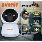 Avenir AV-S214 3MP Çift Yönlü Ses 360° Dönebilen Bebek Kamerası 3MP