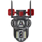Avenir AV-S314 Wifi Hoparlörlü 4mp 2 Kameralı 10X Optik Zoomlu Ptz Kamera - Siyah