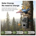 Avenir AV-S443H 3mp 4g Solar Kamera 940NM No-Glow Kamuflaj Avcılık Doğal Yaşam Kamerası Fotokapan AV-S443H - Beyaz