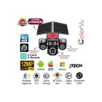 Avenir AV-S446 4 Kameralı (3 Motorlu+ 1 Sabit) 8mp E Sim 4g Sim Kartlı Ptz Kamera | Gece Renkli Görüş - SİYAH - Siyah